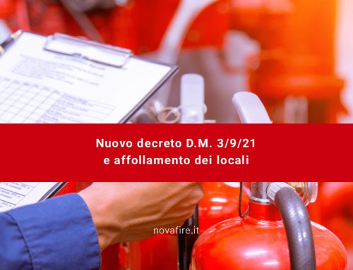 Nuovo decreto D.M. 3/9/21 e affollamento dei locali